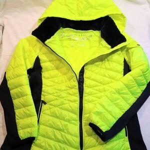 Calvin Klein Neon Yellow Puffer Jacket